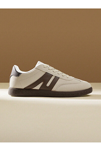 Take Two By Styli Womens Beige PU Leather Casual Sneakers - Everyday Comfort ...
