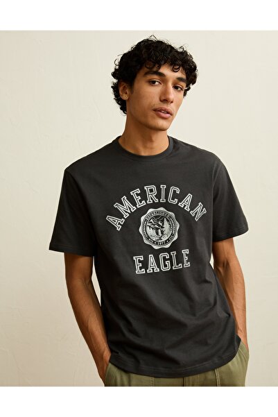 AMERICAN EAGLE AE Standard Fit Graphic Logo T-Shirt