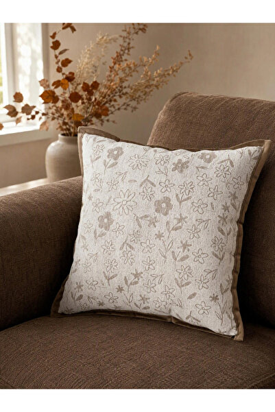 Styli 1-Piece Patterned Cushion Cover - 45X45Cm, Beige