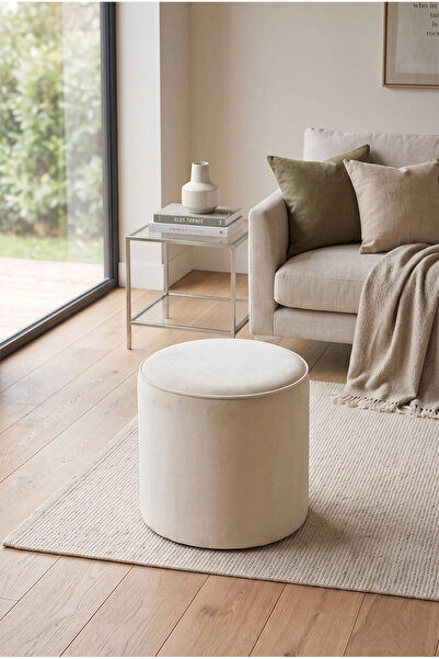 Forte Home Moon Yuvarlak Puf