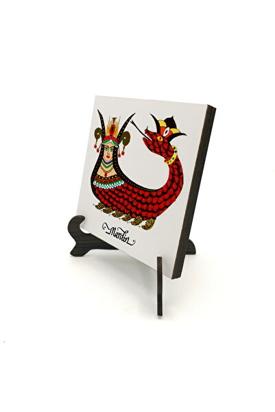 Sadrazam Şahmeran Printed Wooden Tabletop 10X10 1g-ş2