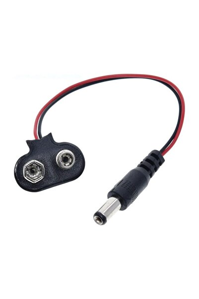 Generic Κλιπ Μπαταρίας 9V με Βύσμα DC 5.5x2.1mm