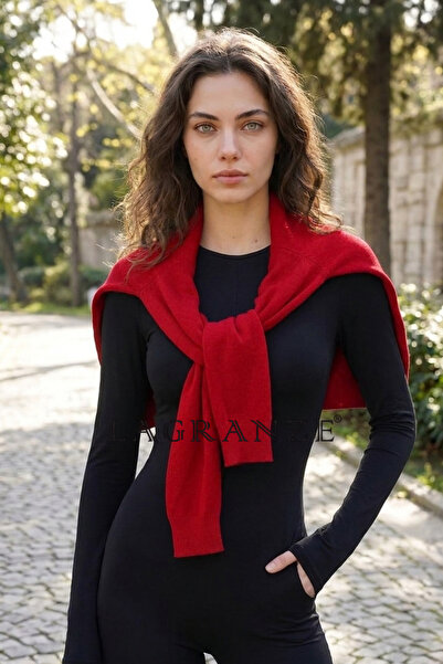 LAGRANZE Accesoriu modern tricotat pentru umăr - șal sportiv pentru femei, ca...