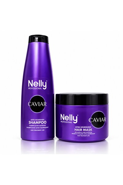 Nelly Professional Set pentru îngrijirea părului, Caviar Ultra Nourishing, șa...