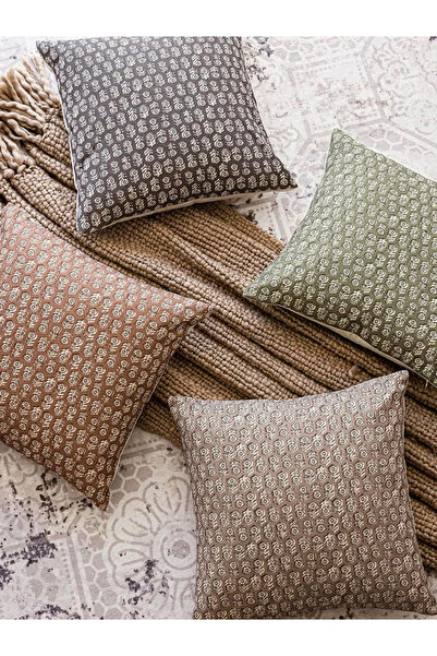 Styli 1-Piece Floral Print Cushion Cover, 45x45cm