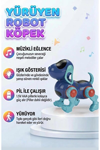 Tıfıl Toys Yürüyen Robot Müzik Ve Işıklı 16 Cm Sallanan Kafalı Gerçekçi Harak...