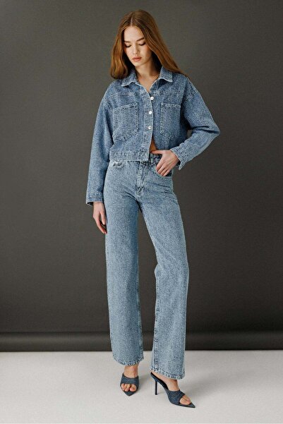 No Matter What Jeanși wide leg