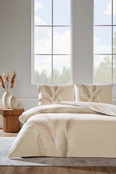Özdilek Ranforce Winter Flannel -Miscanthus Cream- Double Duvet Cover Set
