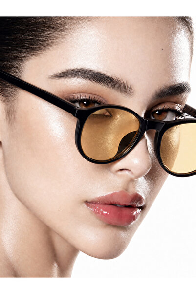 Take Two By Styli نظارات شمسية صفراء بعدسات على شكل عين القطة