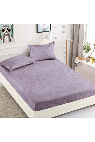 JOJO HOME Husa de pat cu elastic si 2 fete de perna, tesatura tip finet, pat ...
