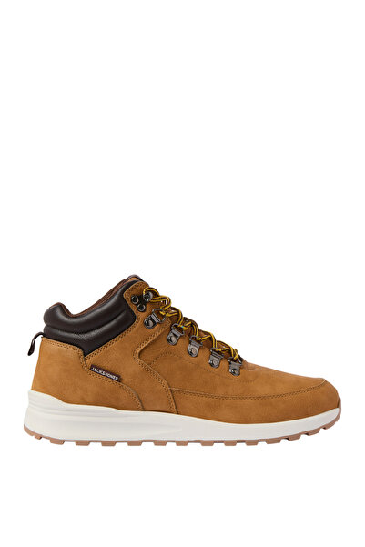 Jack & Jones Tan JFWEATON Lace-Up Ankle Boots