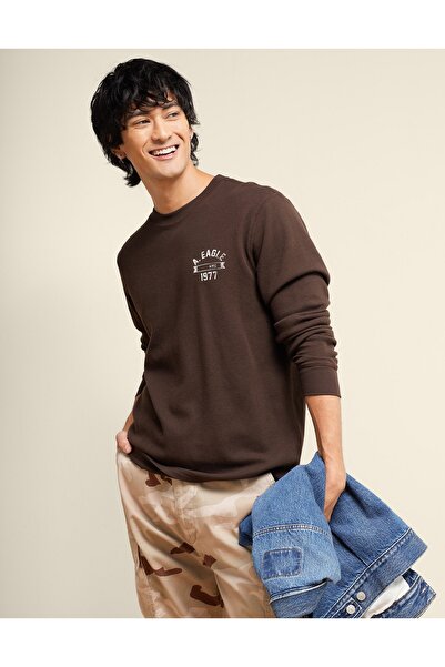 AMERICAN EAGLE AE Icon Long Sleeve Thermal T-Shirt