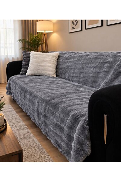EXELANCE MB HOME COLLECTİON Peluş Koltuk Örtüsü 175x215 cm bubble – Kaymaz Ka...