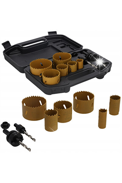 dedra Set de 9 carote bimetalice