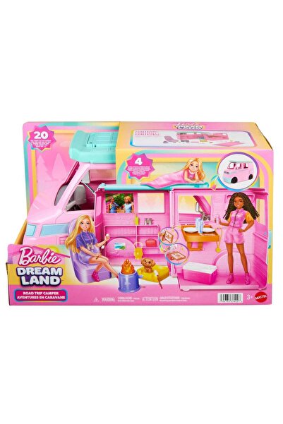 Barbie Set de joaca in rulota Barbie, Dream Land, Road Trip Camper, JMK45