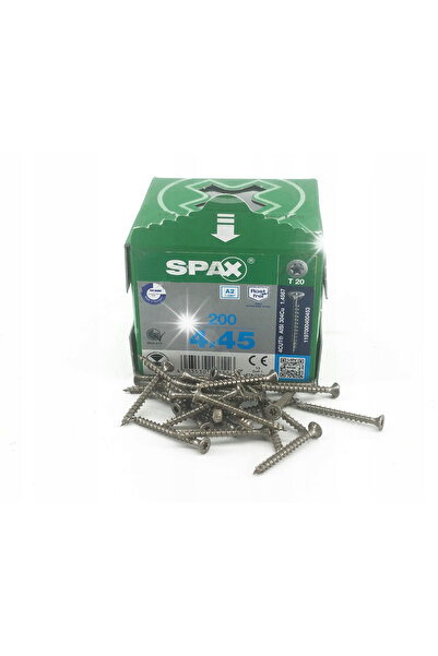 Spax Șurub pentru lemn A2 (200) TX 4.0*45MM