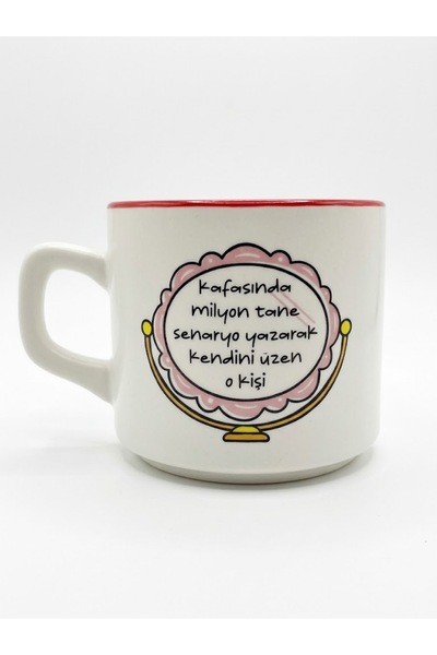 PALTO TASARIM Kendini Üzen O Kişi Beyaz Venüs Kupa - Hediyelik Kupa Fincan Mug