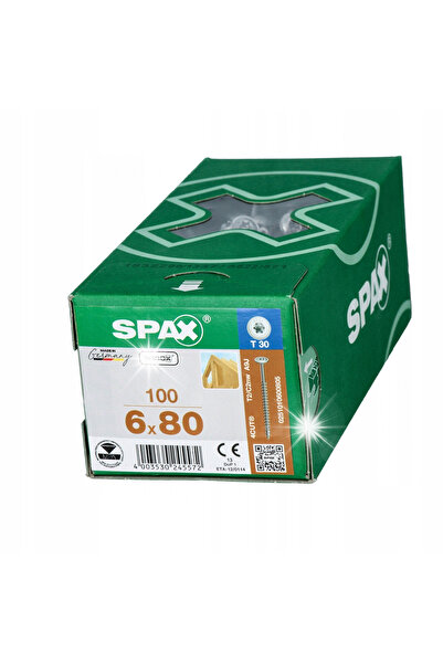 Spax Șurub pentru placă 100 bucăți 6x80mm TX WIROX