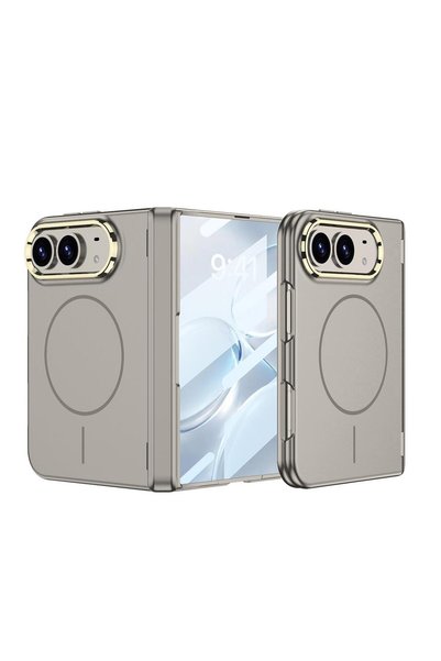 AktarMobile iPhone Duo uyumlu MagSafe Kılıf Menteşe Korumalı Ekran Koruyuculu...