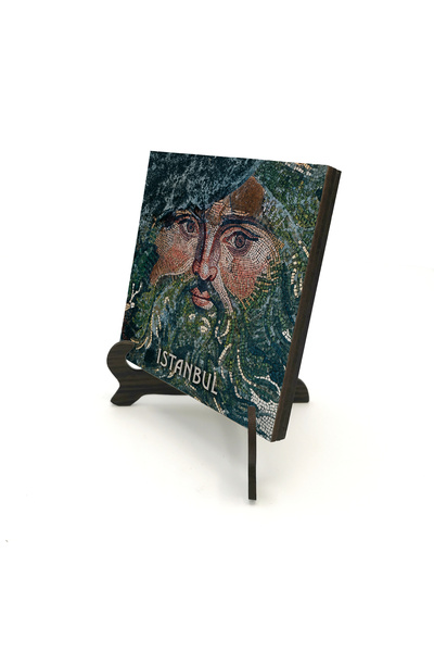 Sadrazam Grand Palace Mosaic Museum, Green Adam Mosaic Printed Wooden Desktop...