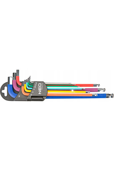 NEO Tools Chei hexagonale colorate 1.5-10MM 09-512 NEO