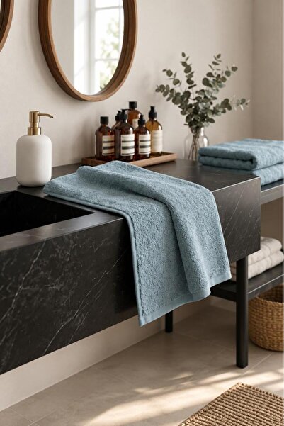 Çeyiz Diyarı Havlum Velvet Hand and Face Towel 50X90 cm Green