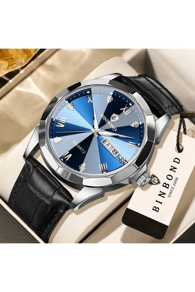 Choice No 3 BINBOND Business Quartz Watches for Men Luxury Luminous Waterproo...