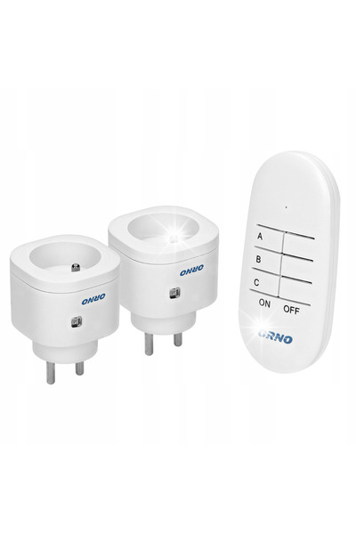 Orno Priză electrică cu telecomandă 2+1