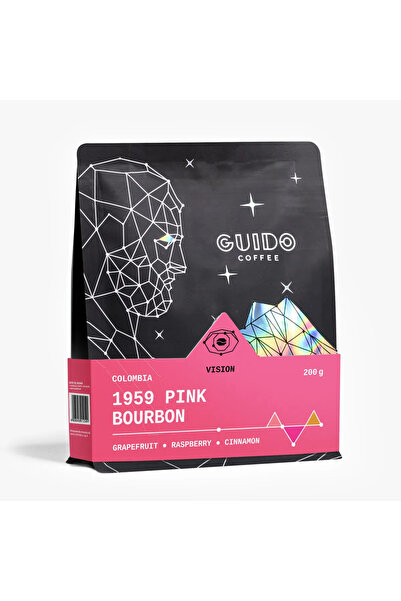 GUIDO Roastery Cafea de specialitate măcinată 1959 Pink Bourbon 200g - Columb...