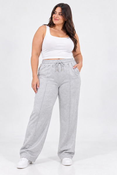 citycenterfashion Pantaloni de trening pentru femei, mărime mare, verde, cty-...