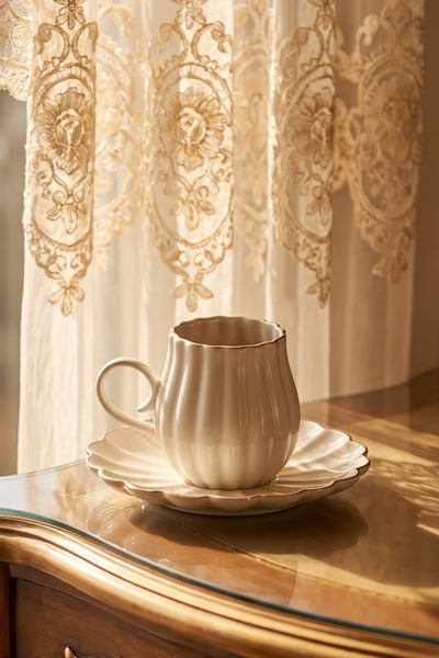 Cooker Elvaris 6-Person 90 ml Porcelain Coffee Cup Set Ckr4605