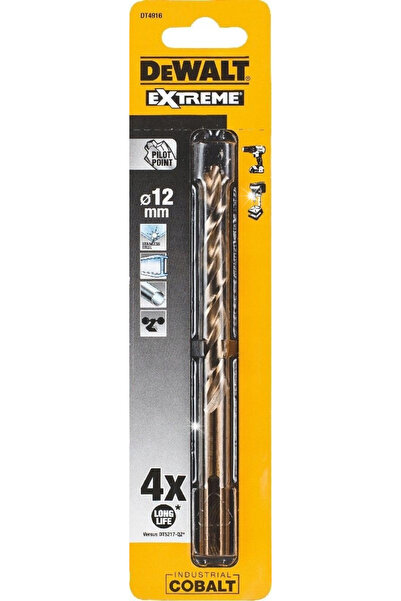 Dewalt Burghiu pentru metal HSS E COBALT, COBALT 12.0MM DT4916