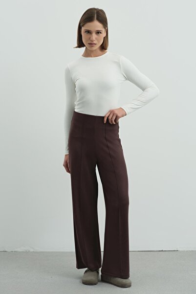 C&City Pantaloni plisați Pure Touch CC7003 Bej