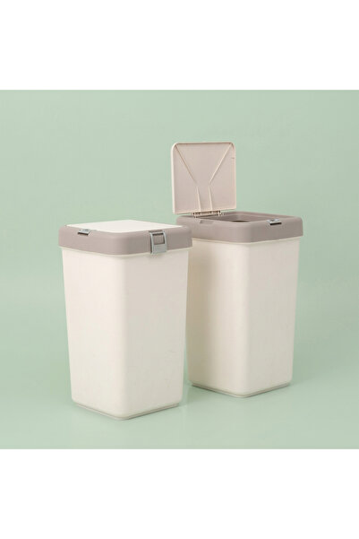 Otomatik Bas-Aç Kapaklı Çamaşır Sepeti / Kirli Sepeti – 40 Litre