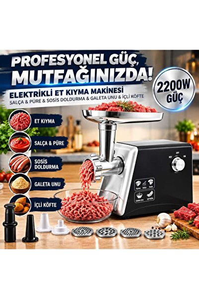 ASG PROFESYONEL ELEKTRİKLİ ET KIYMA MAKİNESİ – GURME ŞEFLERİN TERCİHİ! +DOMAT...