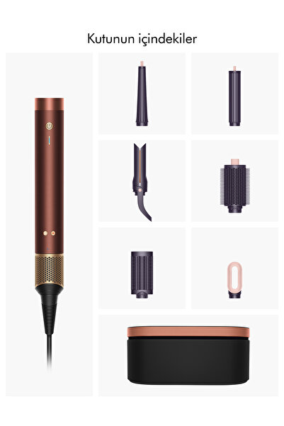 DYSON Airwrap Co-anda2x saç şekillendirme ve kurutma seti (Plum Copper)
