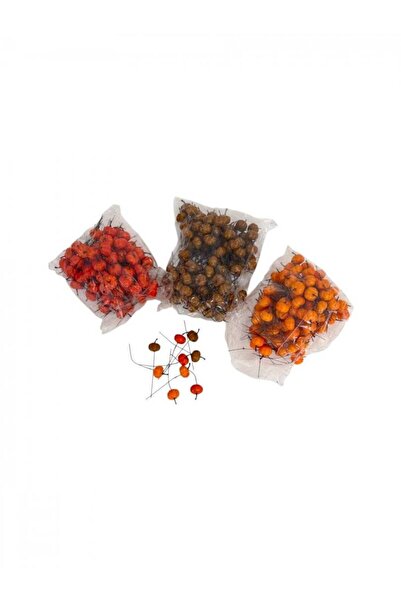 OEM Miniature Plastic Fall Pumpkins 100/Set Dark Orange