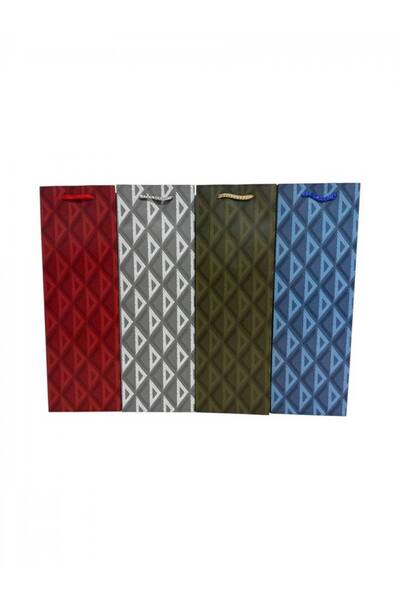 OEM Pungi Pentru Cadou Pentru Sticla Model Romburi 12/Set Verde