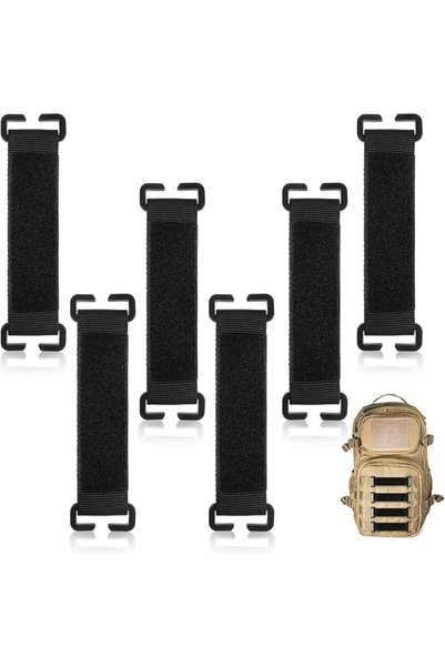 EXCEFORE 6 Pcs Molle Patches, Hook and Loop Tactical Patches Panel Display, B...