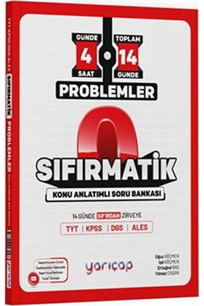 Yarıçap Yayınları TYT Problemler Sıfırmatik Konu Anlatımı Soru Bankası