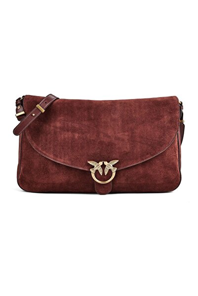 PİNKO Love Satchel Große Umhängetasche Leder 35 cm