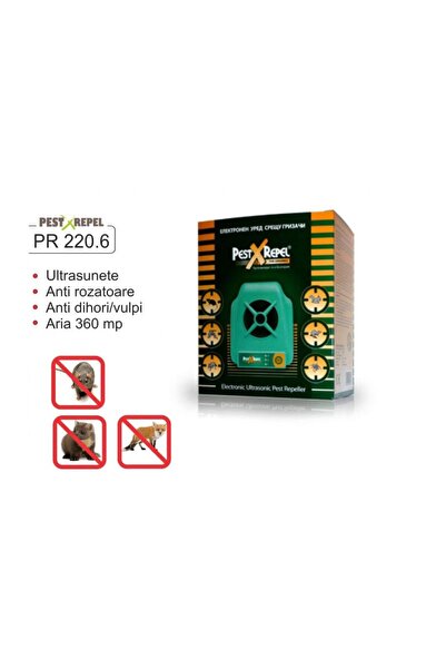 Pest-X-Repel PR 220.6 - Aparat anti rozatoare, vulpi, dihori, veverite, nevas...