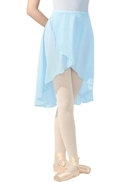 GENERAL Women Semi-sheer Dance Skirt Irregular Wrap Ballet Skirts Match Leota...