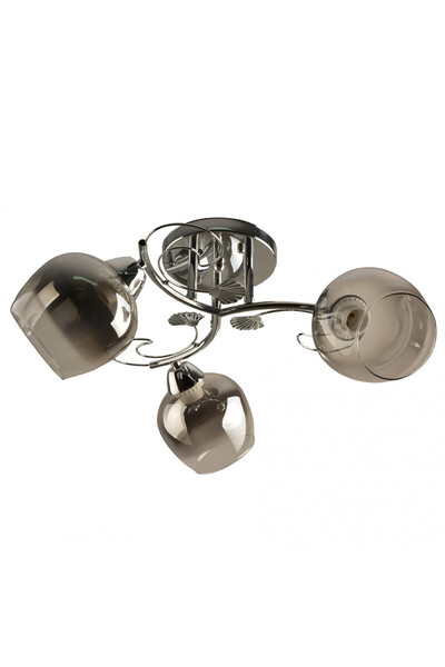 Klausen Candelabru Leno KL100040, 3xE27, argintiu+fumuriu, IP20
