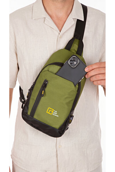 LOOP DESIGN Unisex Adjustable Strap Bag, Free Bag, Unisex Crossbody Sling 4-Compartment Chest and Waist Bag