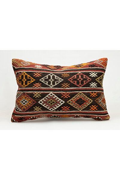 Kilim Whole Sale غطاء وسادة مصنوع يدويًا من السجاد القديم، صوف، 40x60 سم