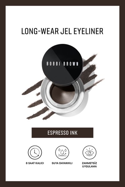 BOBBI BROWN Long-Wear Gel Eyeliner - Uzun Süre Kalıcı & Suya Dayanıklı Jel Ey...