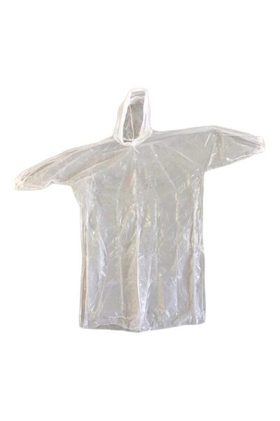 Strend Pro Pelerină de ploaie cu glugă, PE, Transparentă