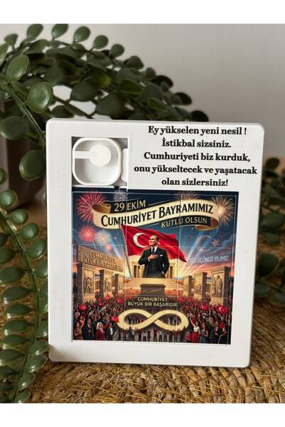 Mira Baskı 29 Ekim Cumhuriyet Bayramı Hediyesi Atatürk Görseli Kaydırmalı Puz...