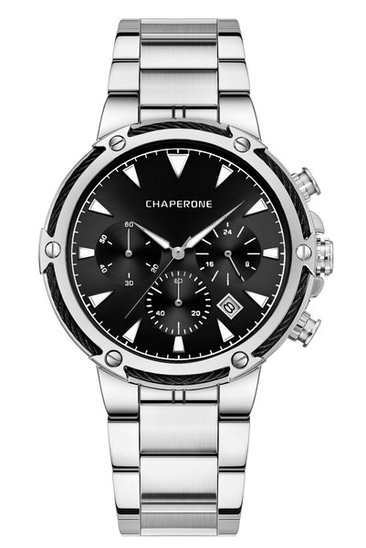 Chaperone Ch190M Men's Wristwatch with Steel Strap
